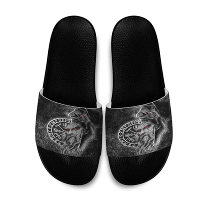 Slide Sandals Odin Viking Raven Of Odin Slide Sandals