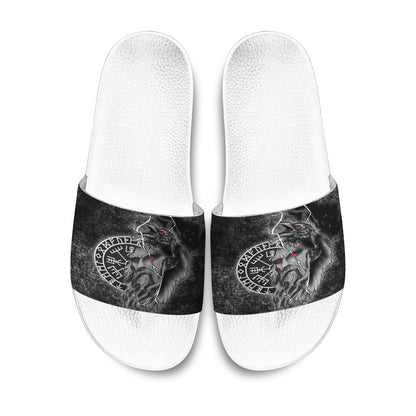 Slide Sandals Odin Viking Raven Of Odin Slide Sandals