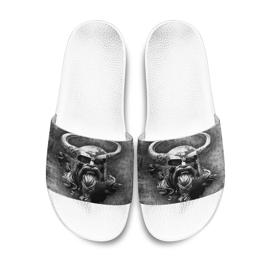 Slide Sandals Raven Viking Odin Slide Sandals