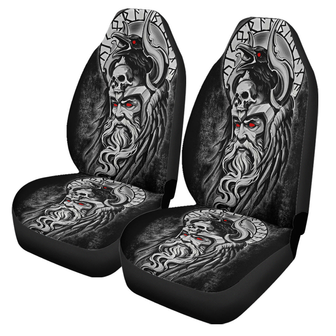 Car Seat Covers Raven Of Odin Viking Skull Viking Car Seat Covers