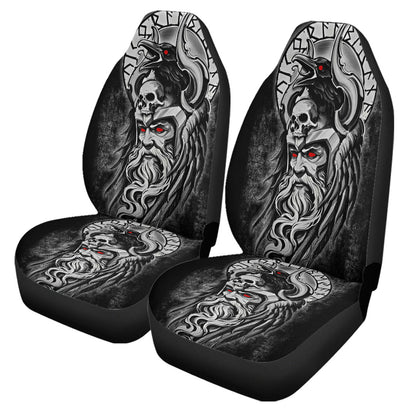Car Seat Covers Raven Of Odin Viking Skull Viking Car Seat Covers