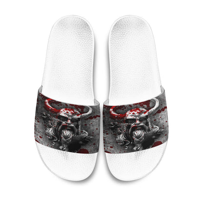 Slide Sandals Raven Viking Odin Blood Slide Sandals