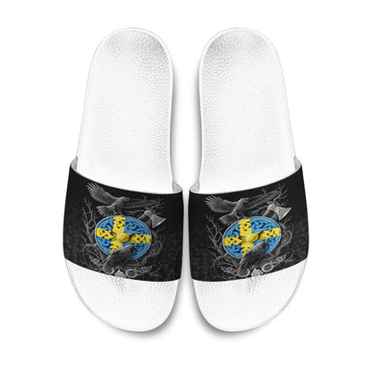 Slide Sandals Sweden Raven Odin Viking Country Slide Sandals
