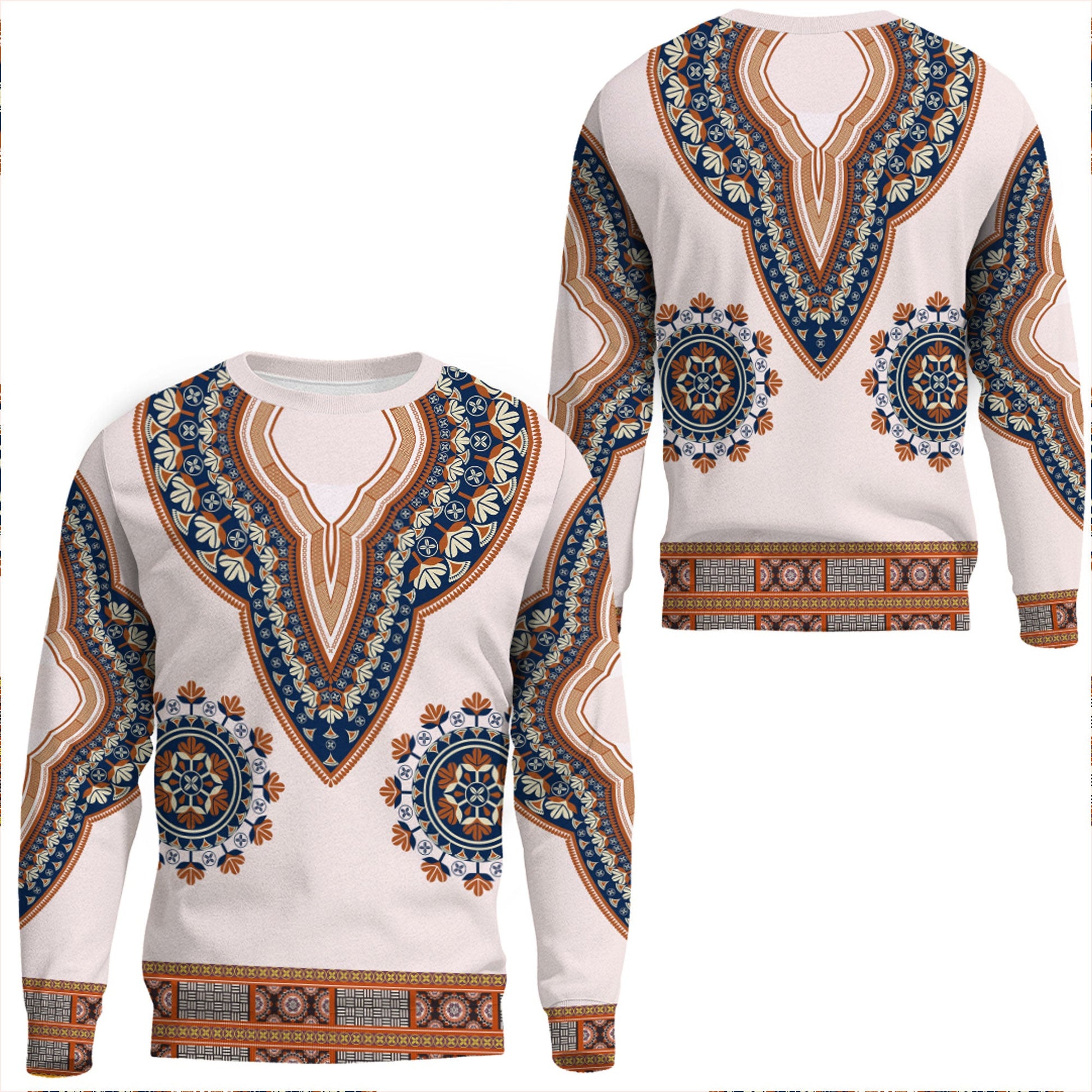 Clothing Africa Dashiki Neck Sweatshirts