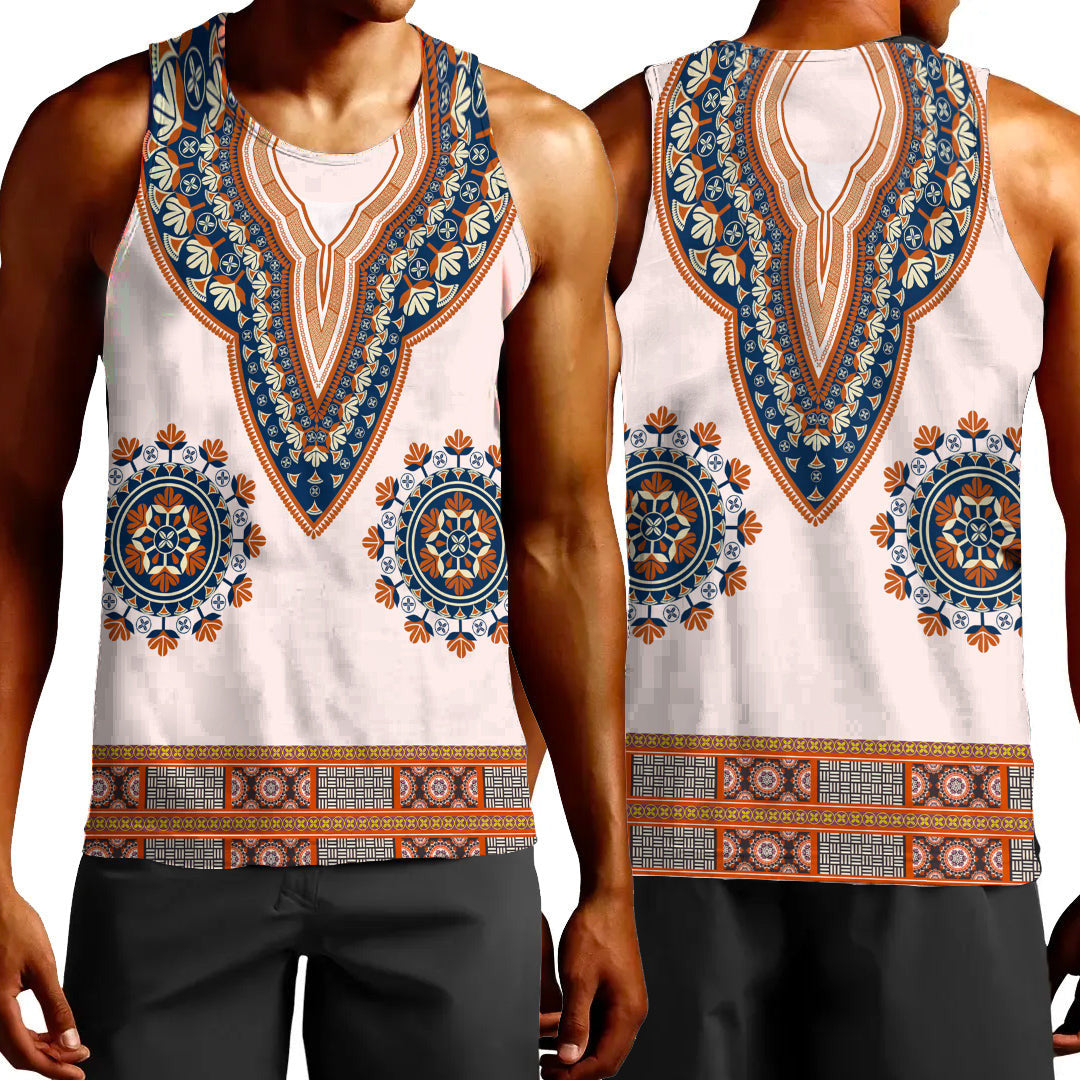 Clothing Africa Dashiki Neck Tank Top