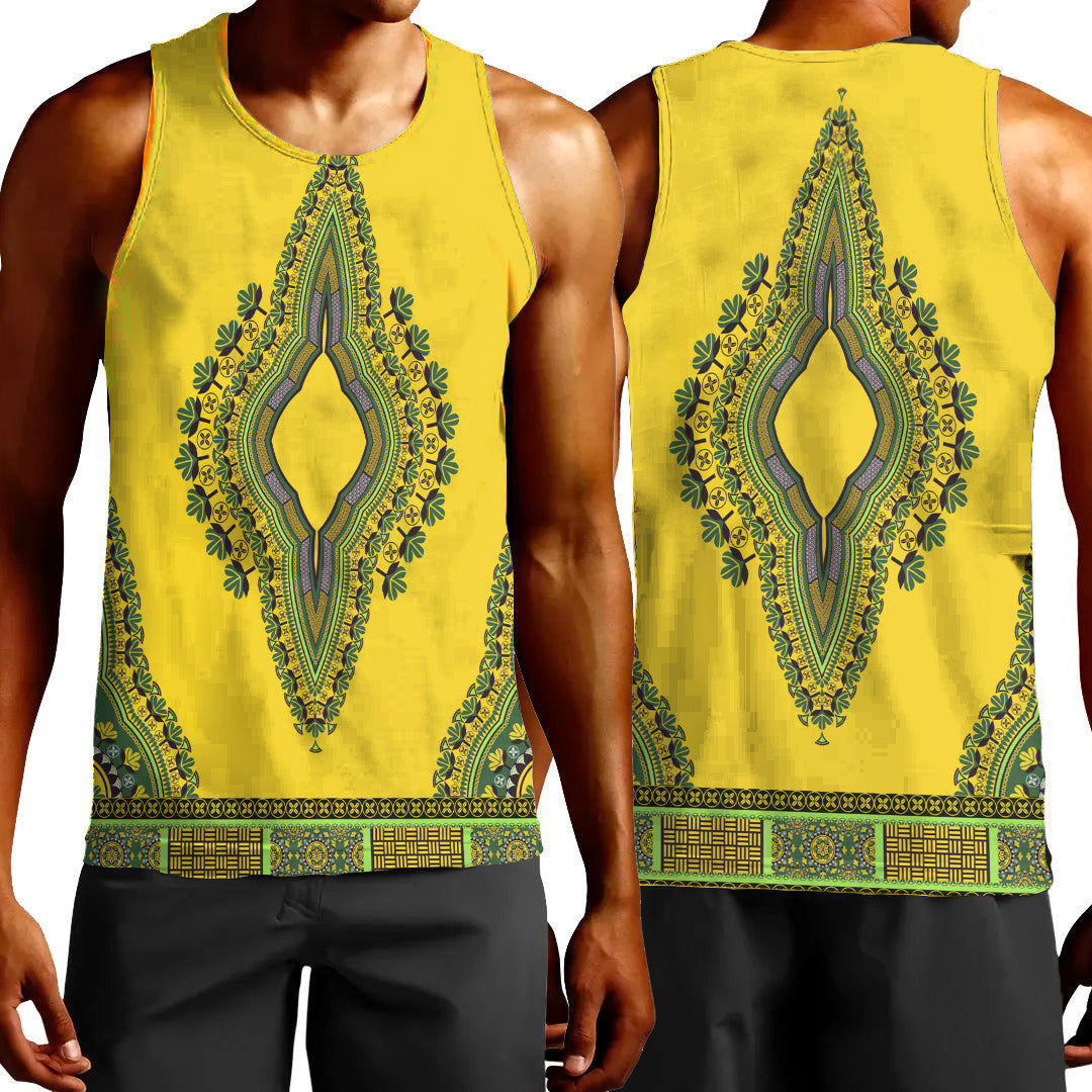 Clothing Africa Neck Dashiki Tank Top