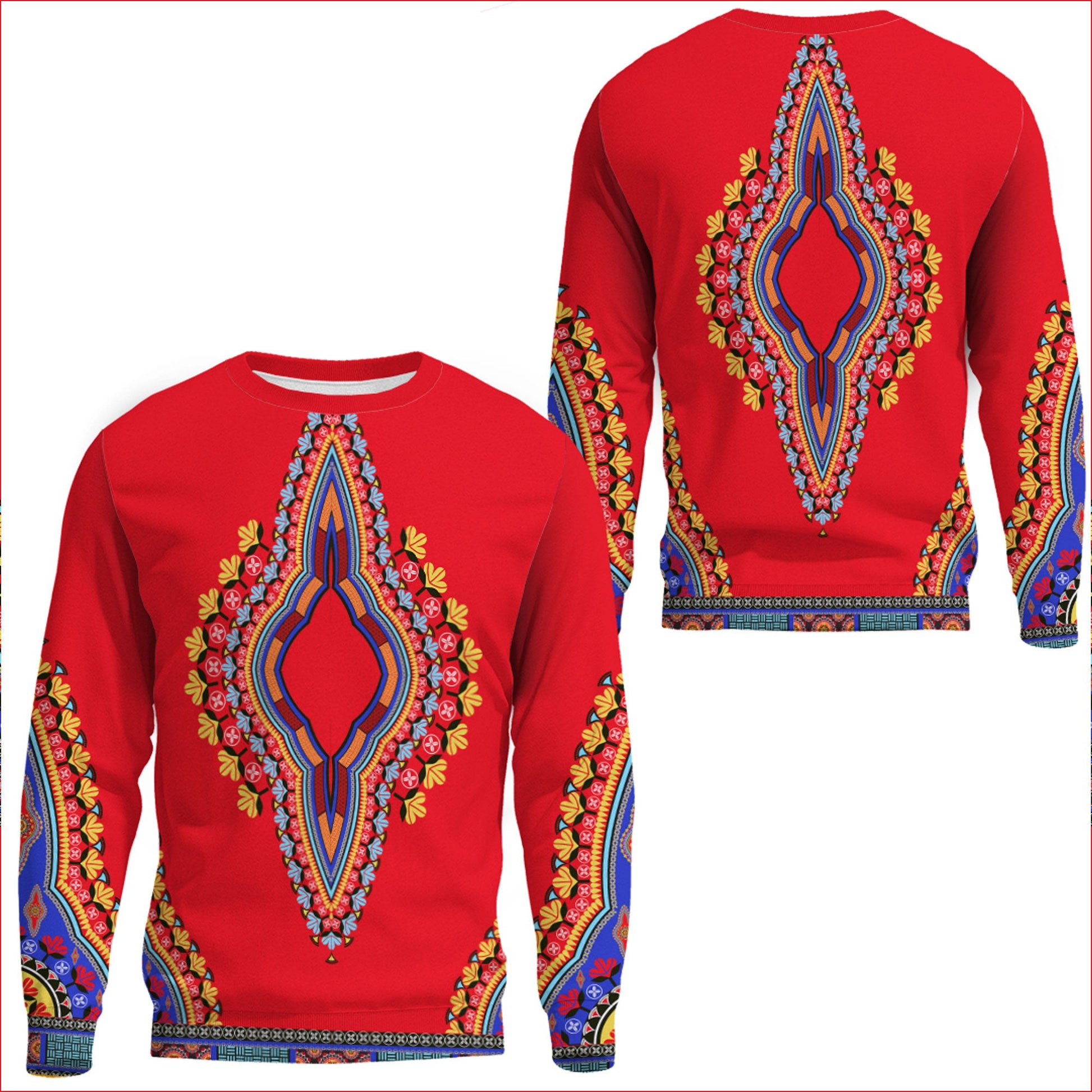 Clothing Neck Dashiki Africa Sweatshirts