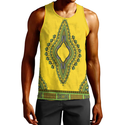 Clothing Africa Neck Dashiki Tank Top