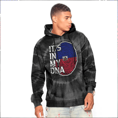 Hoodie Custom Haiti It'S In My Dna Tie Dye Style
