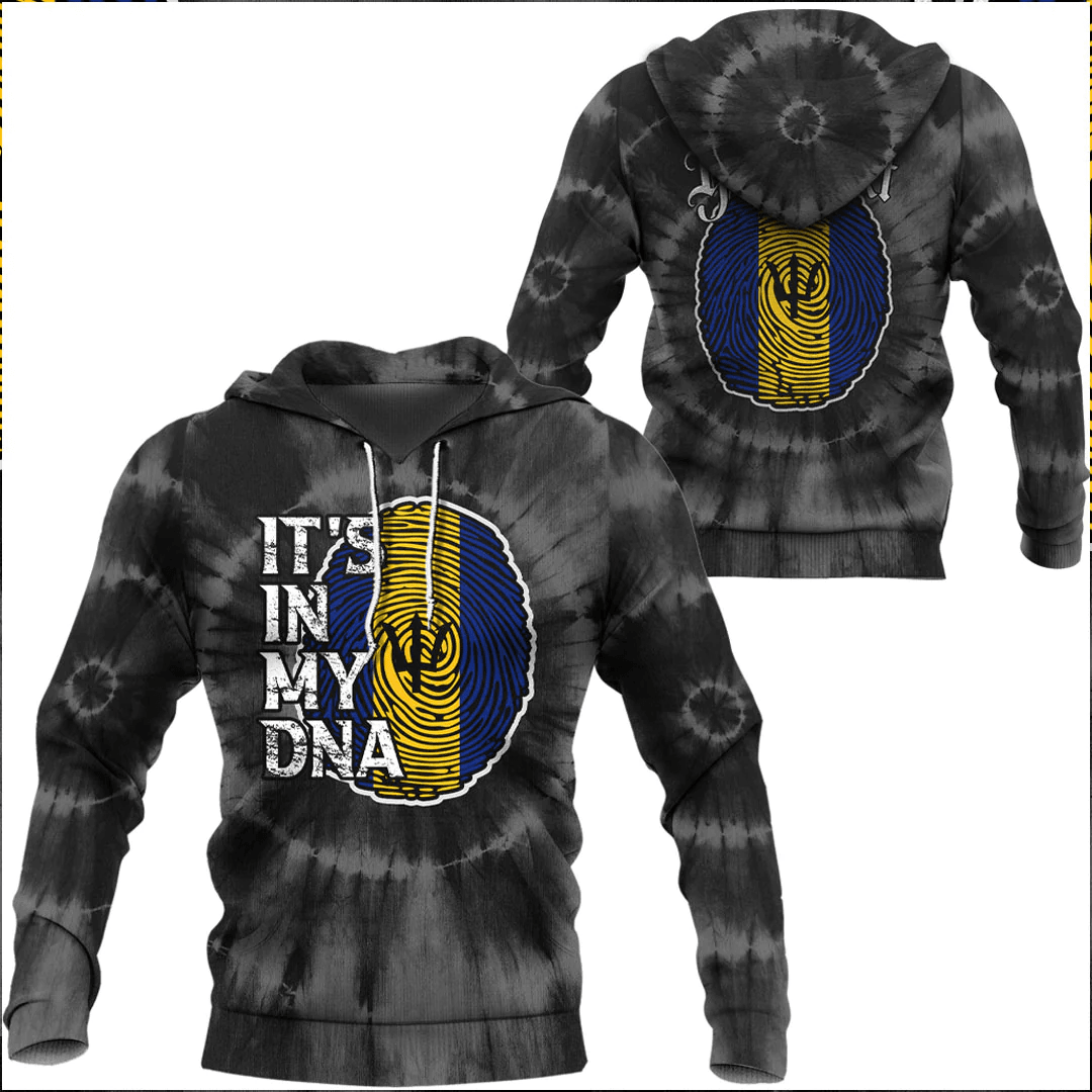 Hoodie Custom Barbados It'S In My Dna Tie Dye Style