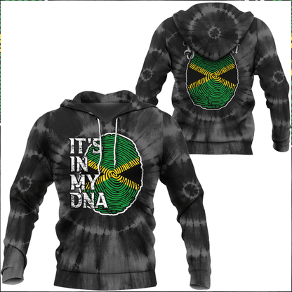 Hoodie Custom Jamaica It'S In My Dna Tie Dye Style
