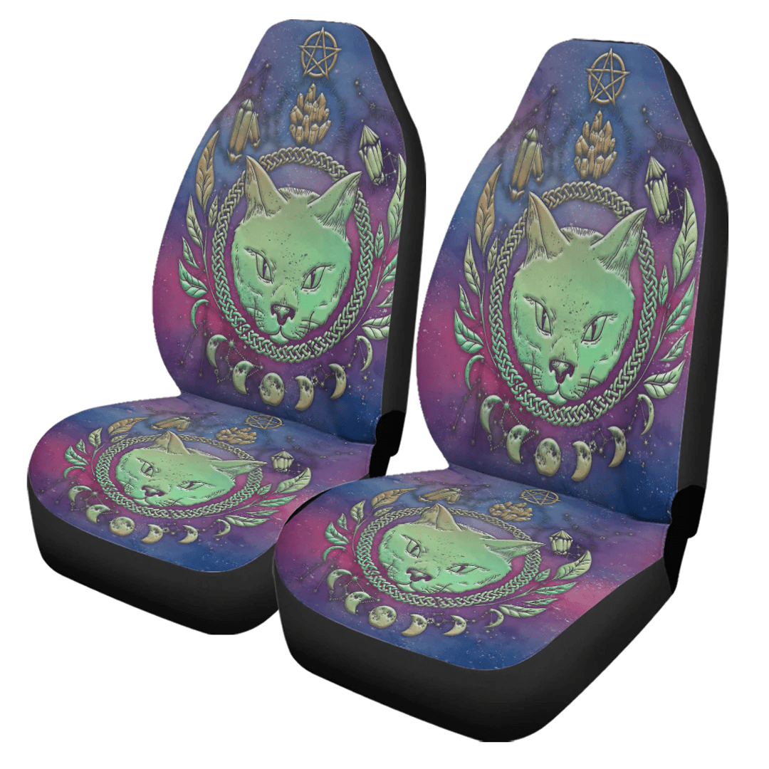 Car Seat Covers Aesthetic Witchcraft Symbol For Magic Gothic Car Seat Covers
