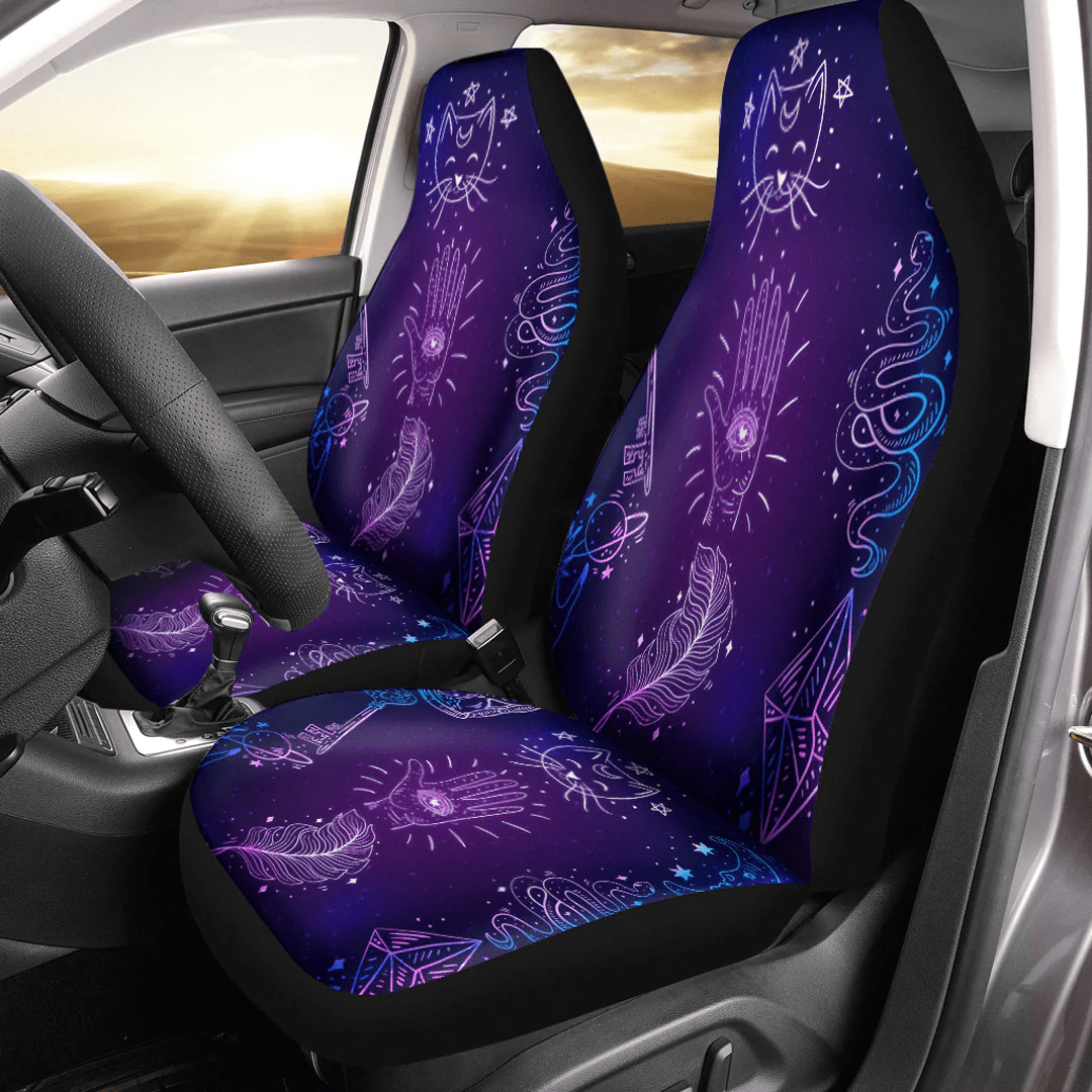 Maori 2021 Car Seat Covers Purple Aotearoa Tattoo