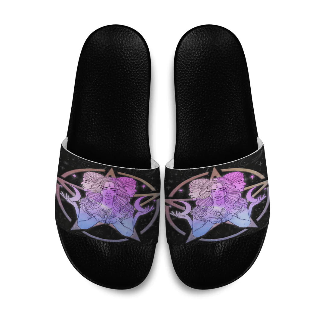 Slide Sandals Three Witches Moon Slide Sandals