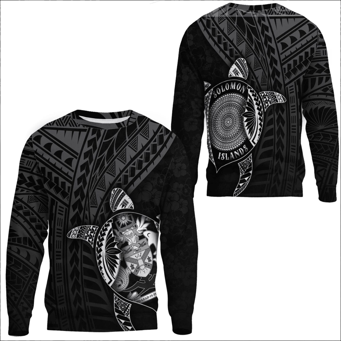 Clothing Solomon Islands Polynesia Turtle Coat Of Arms Sweatshirts