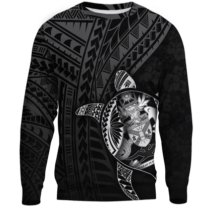 Clothing Solomon Islands Polynesia Turtle Coat Of Arms Sweatshirts