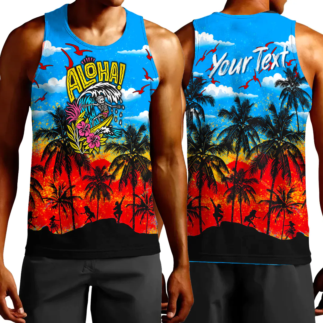Clothing Aloha Surfing Summer Vibes Tank Top