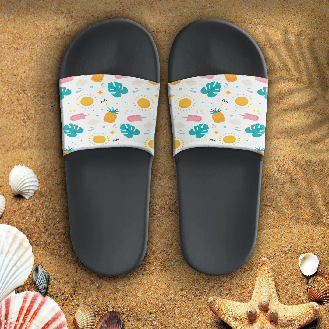 Sandal Summer Pattern Simple Drawing Slide Sandal