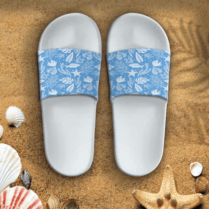 Sandal Summer Pattern Marine Ecosystem Slide Sandal