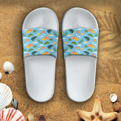 Sandal Hawaiian Summer Pattern Beach Volleyball Slide Sandal