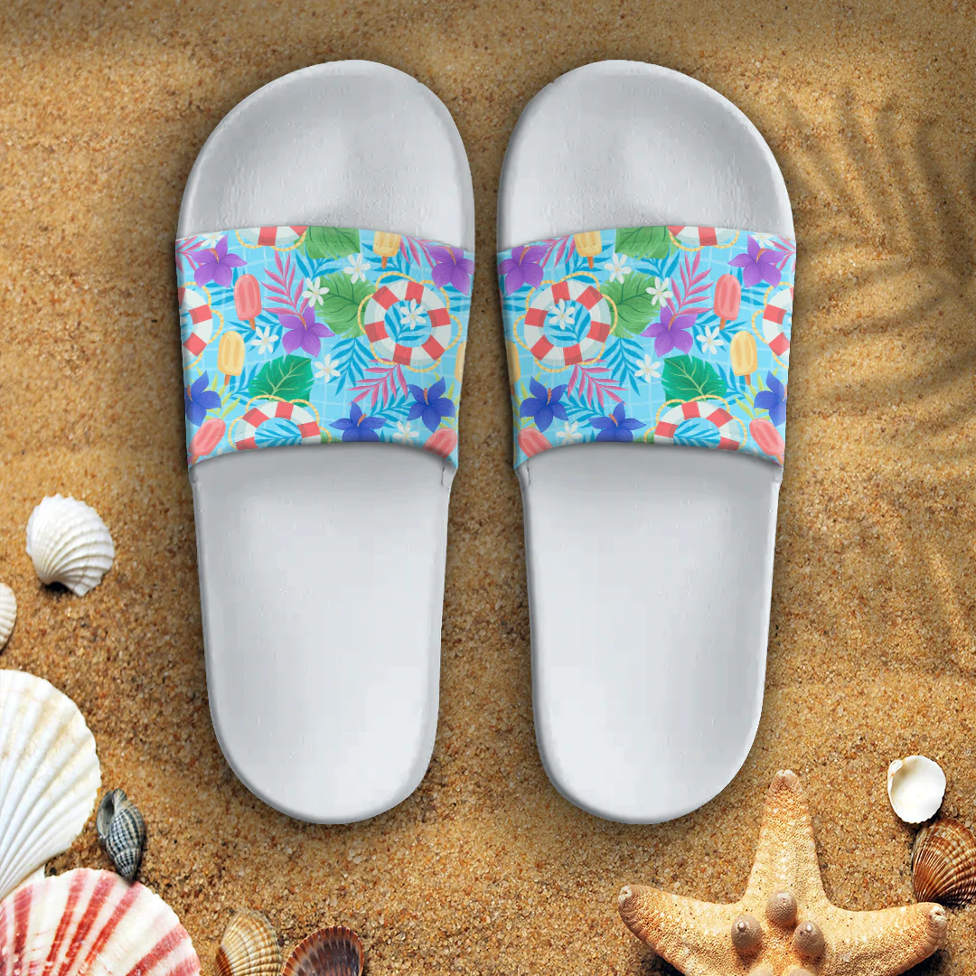 Sandal Summer Pattern Showering in Sea Slide Sandal