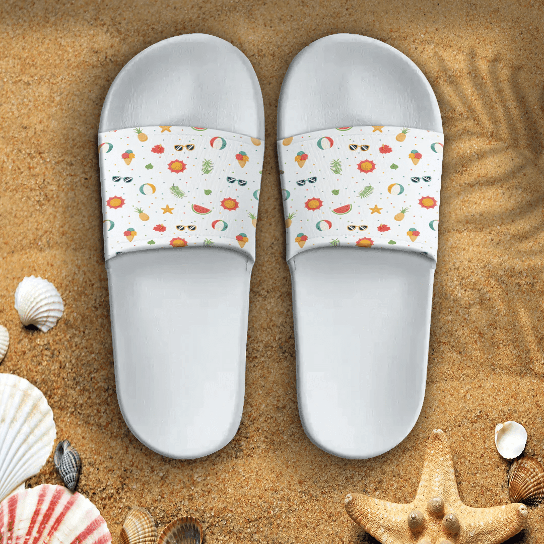 Sandal Summer Pattern Fresh Bright Color Slide Sandal