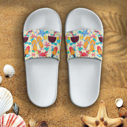 Sandal Summer Pattern Relaxing at the Sea Slide Sandal
