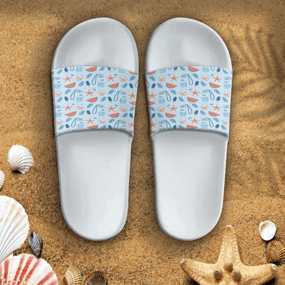 Sandal Summer Pattern Sea Travel Experience Slide Sandal