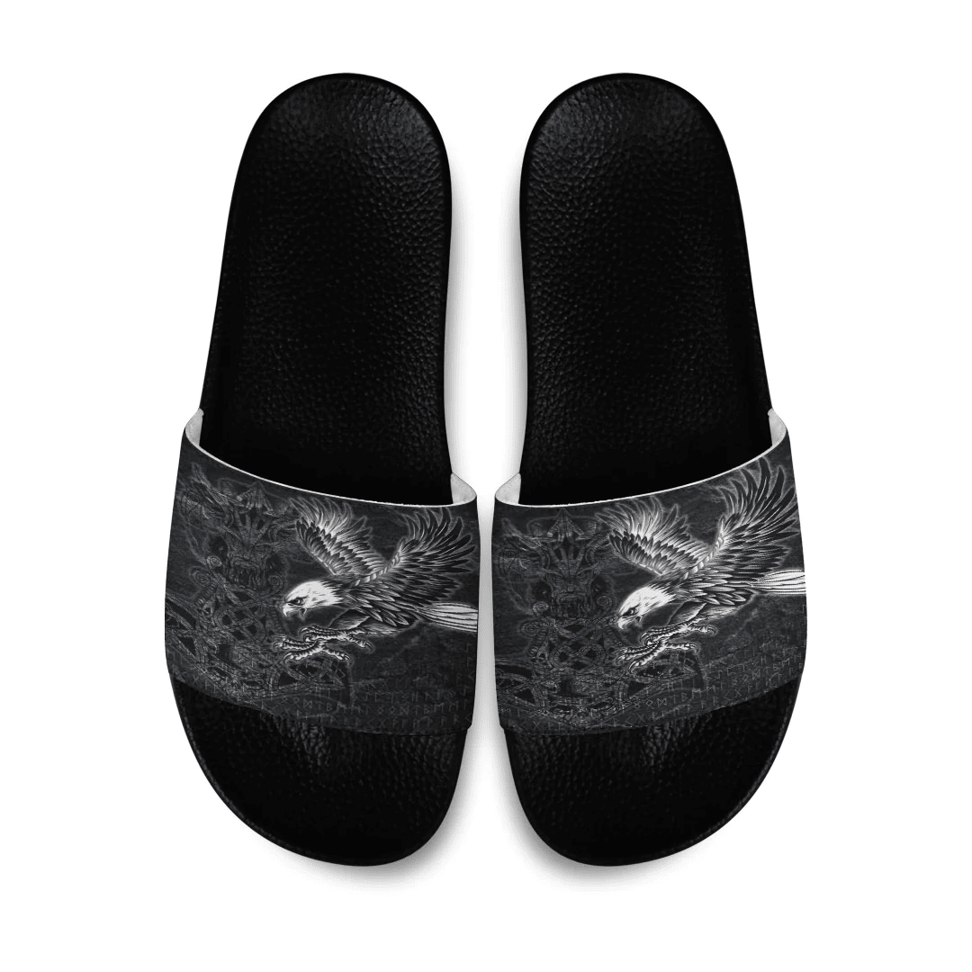 Slide Sandals Raven Mjolnir Viking Slide Sandals