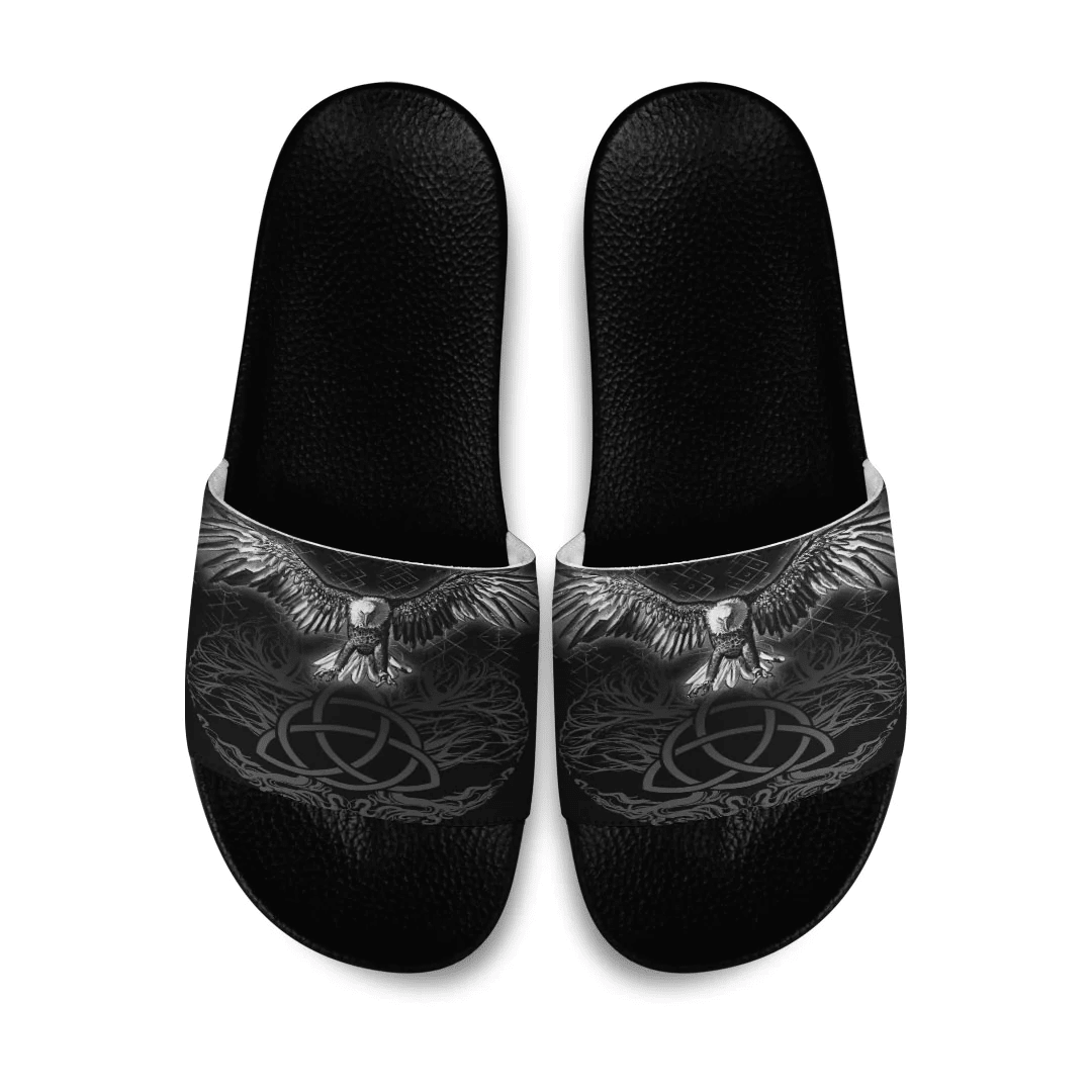 Slide Sandals Raven Tree Cletic Viking Slide Sandals