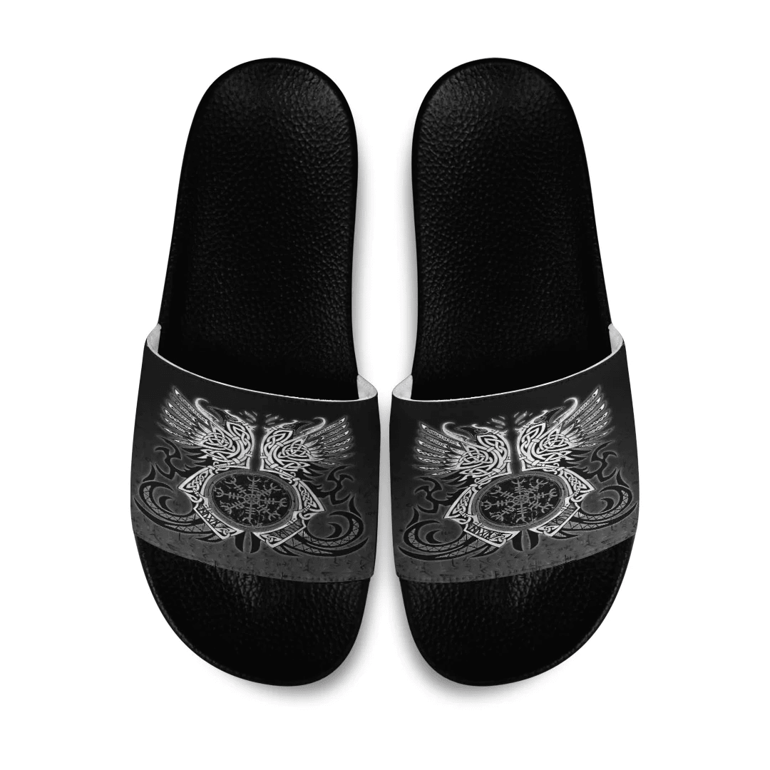 Slide Sandals Two Raven Cletic Viking Slide Sandals