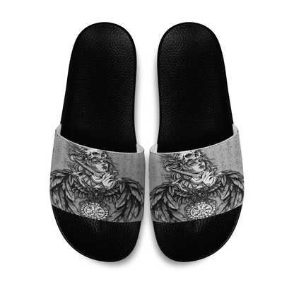 Slide Sandals Valkyries Raven Cletic Viking Slide Sandals