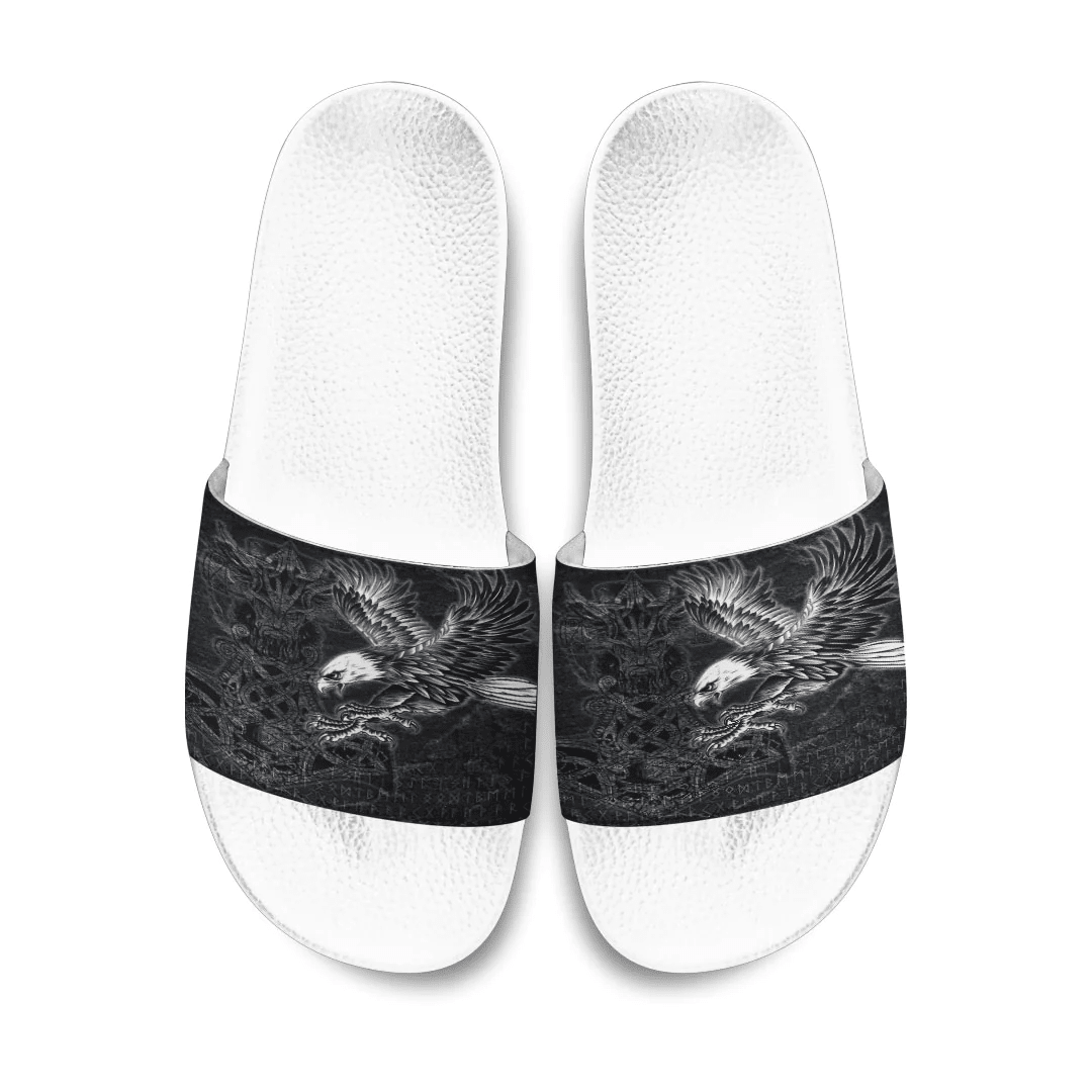 Slide Sandals Raven Mjolnir Viking Slide Sandals