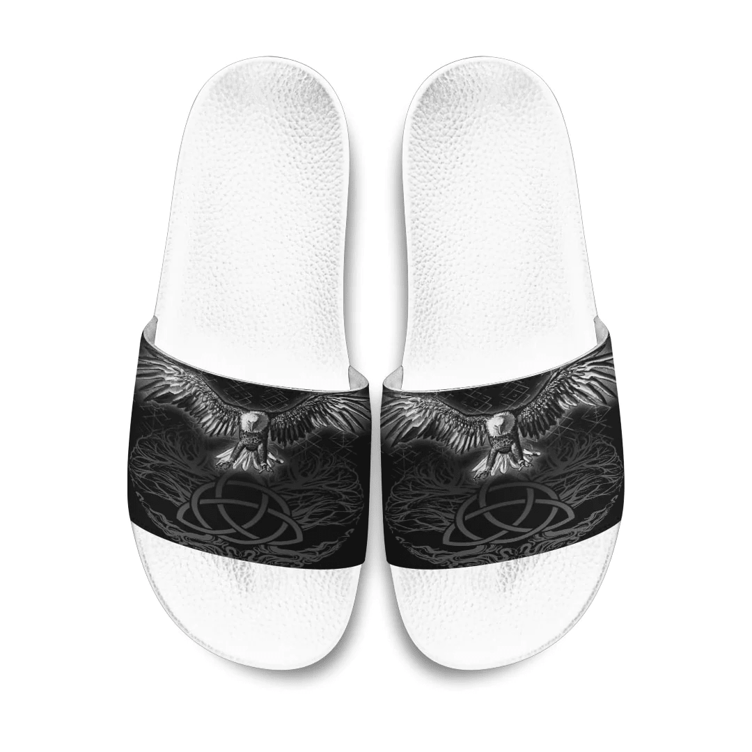 Slide Sandals Raven Tree Cletic Viking Slide Sandals