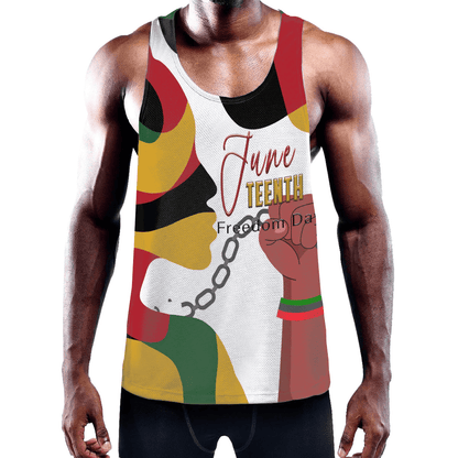 Clothing Hand Flag Juneteenth Chemistry Men's Slim Y Back Muscle Tank Top