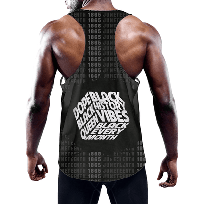 Clothing Dope Black Queen Men's Slim Y Back Muscle Tank Top