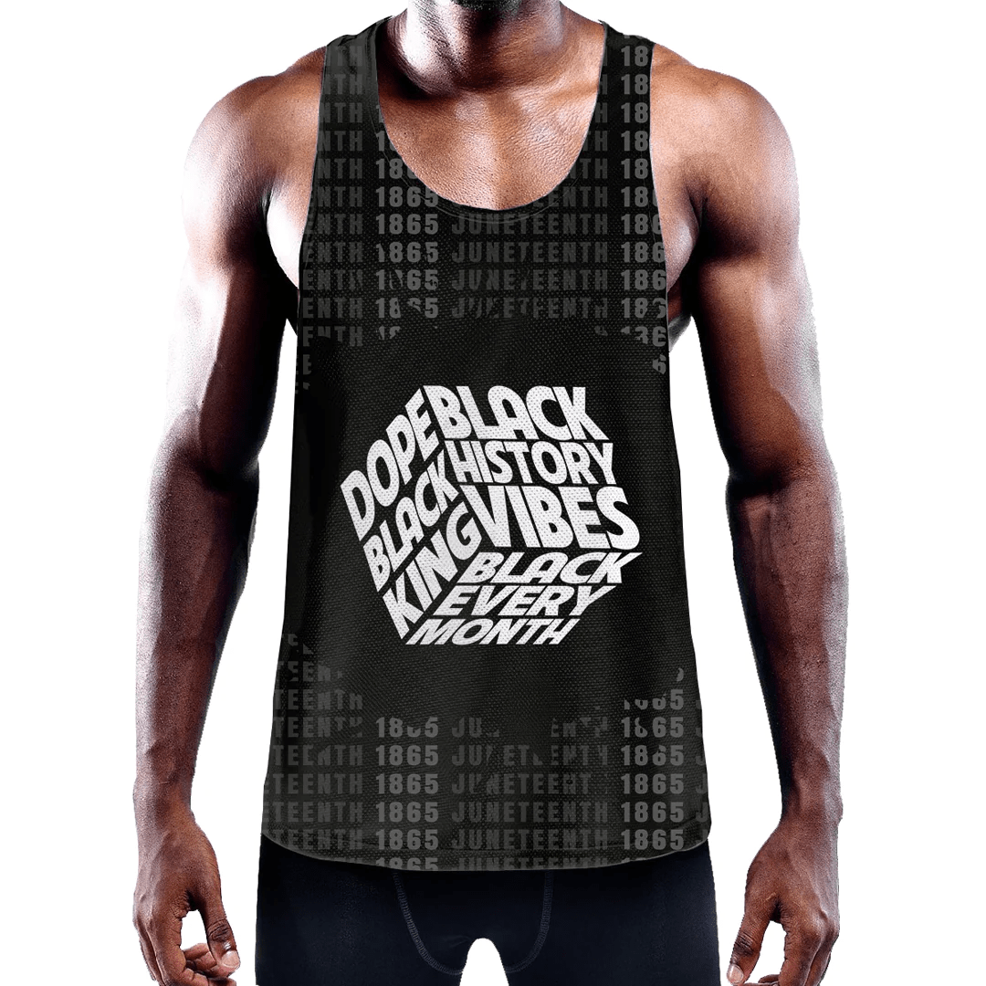 Clothing Dope Black King Men's Slim Y Back Muscle Tank Top