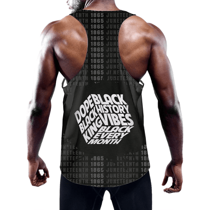 Clothing Dope Black King Men's Slim Y Back Muscle Tank Top