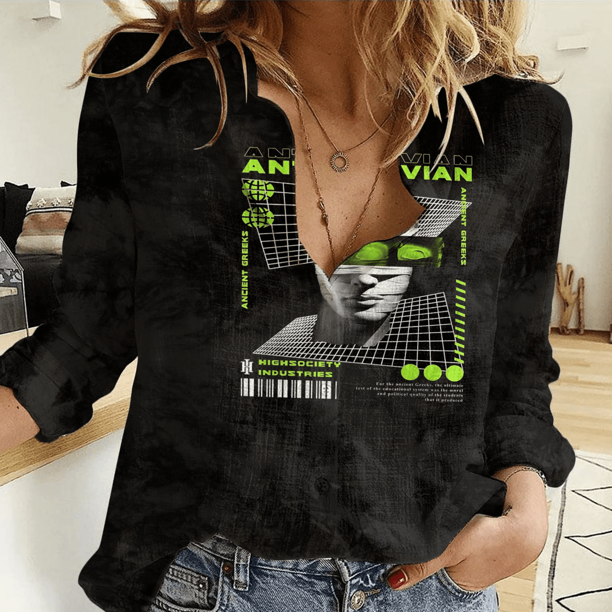 Clothing Antediluvian Women Casual Shirt