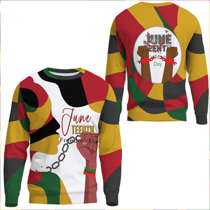 Clothing Face Color Juneteenth Sweatshirts