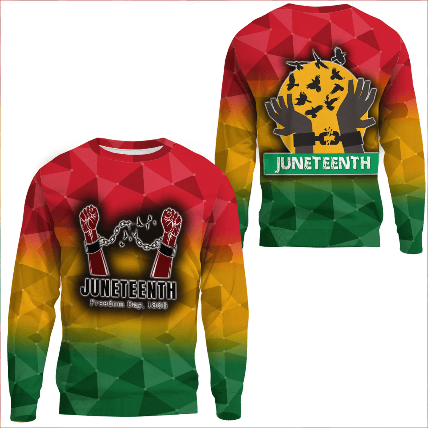 Clothing Juneteenth Hand Sweatshirts