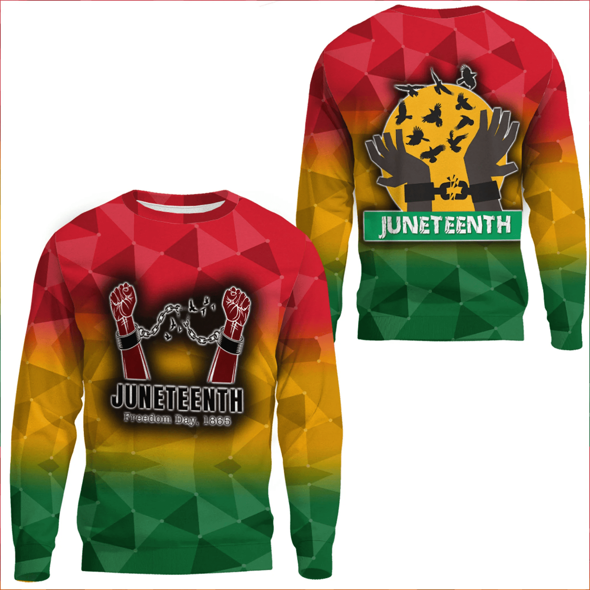 Clothing Juneteenth Hand Sweatshirts