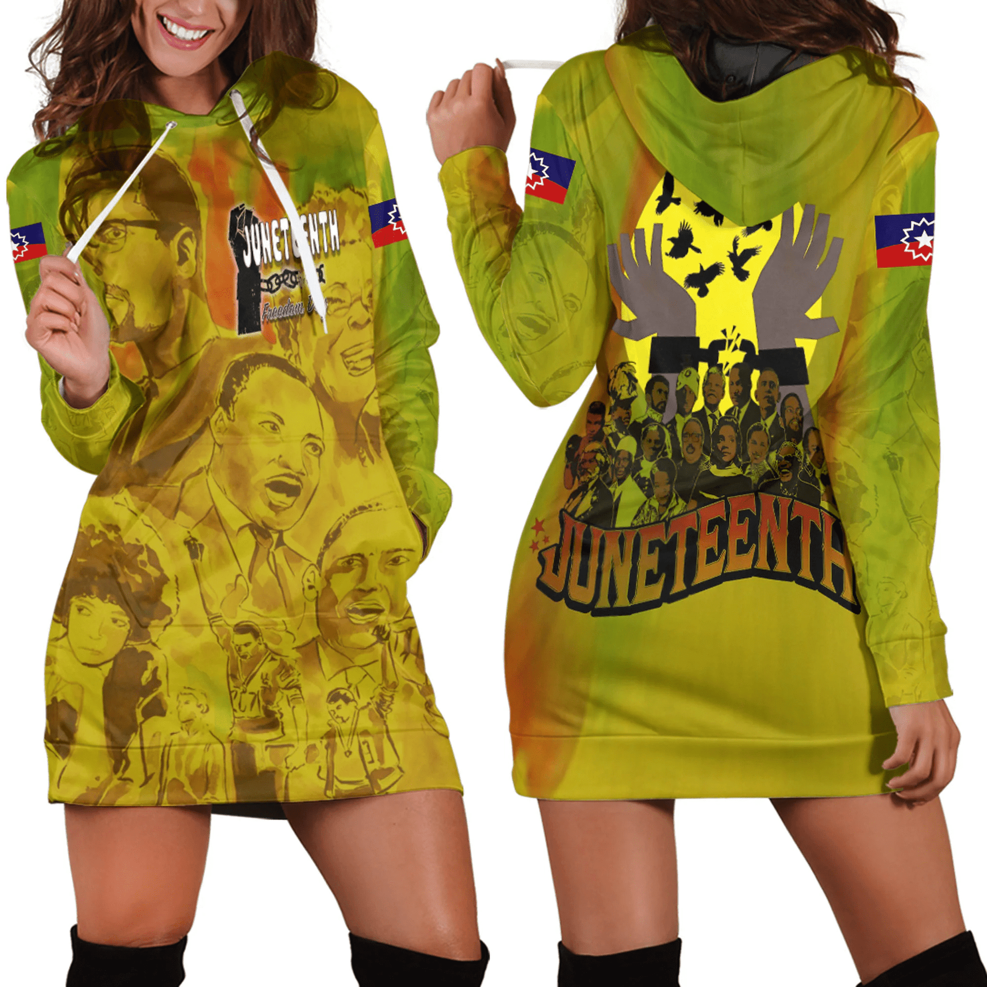 Clothing Person Juneteenth Hoodie Dress