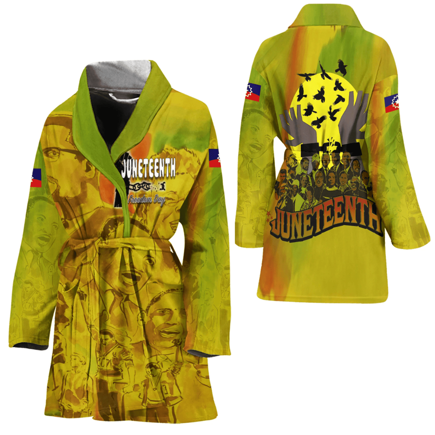 Haiti Special Grunge Flag Pullover Hoodie