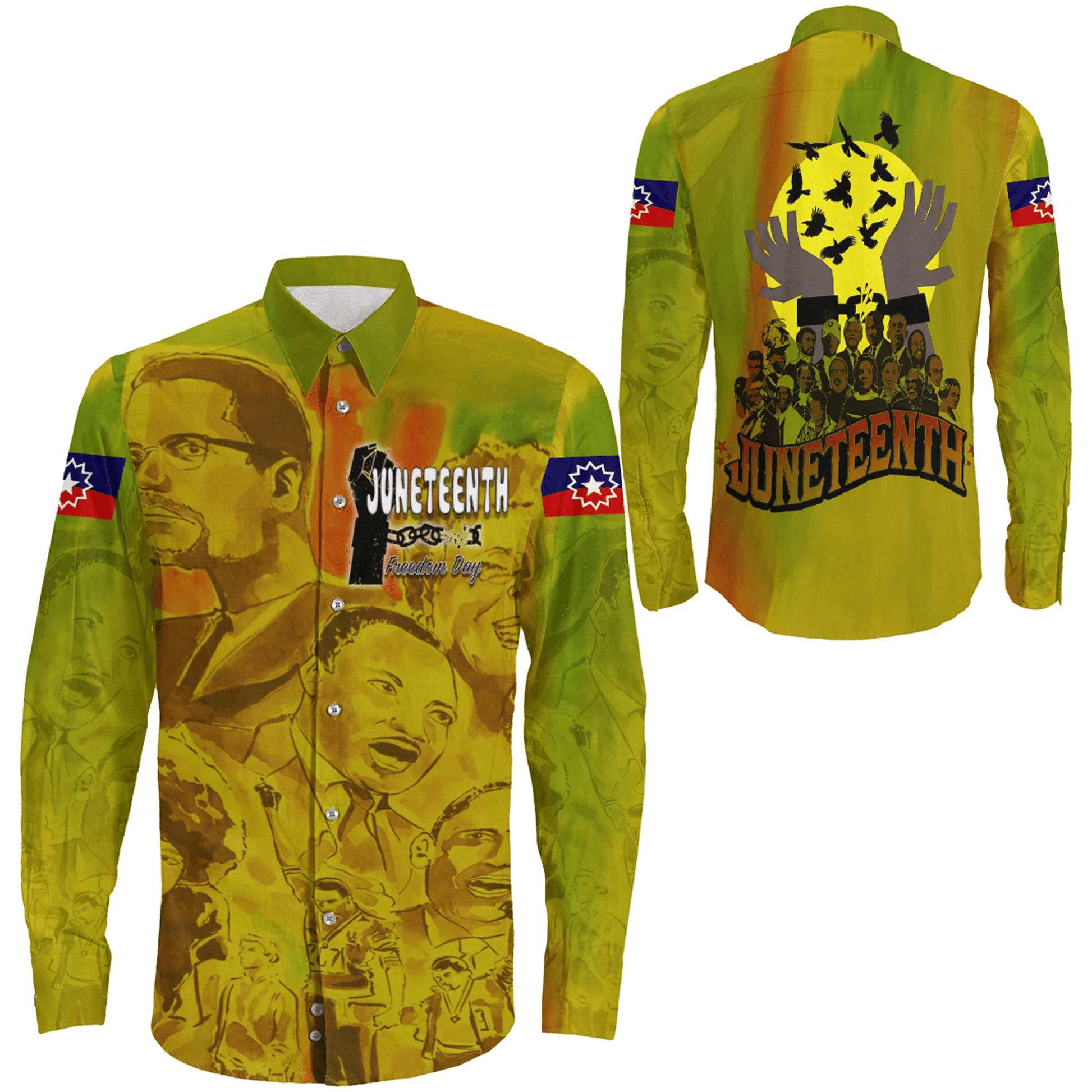 Clothing Person Juneteenth Long Sleeve Button Shirt