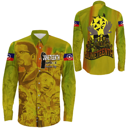 Clothing Person Juneteenth Long Sleeve Button Shirt