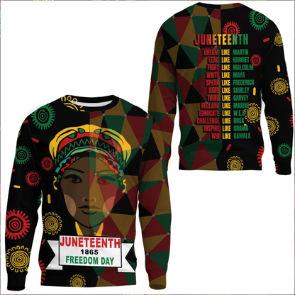 Clothing Slogan Juneteenth Sweatshirts