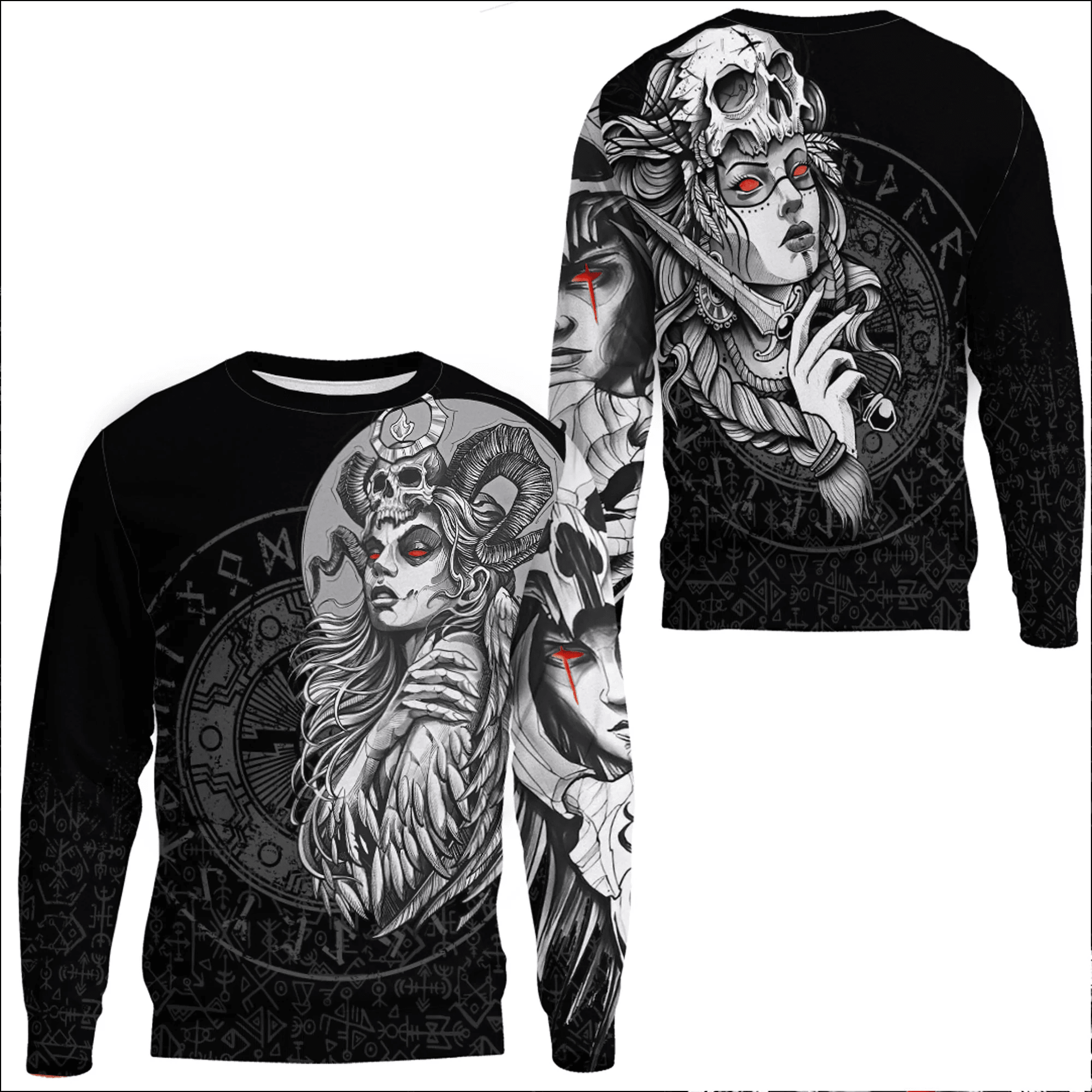 Clothing Valkyries Skull Sweatshirts