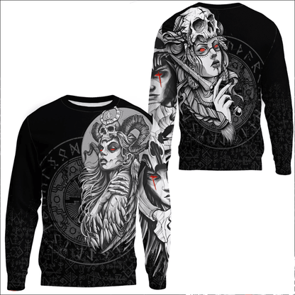 Clothing Valkyries Skull Sweatshirts