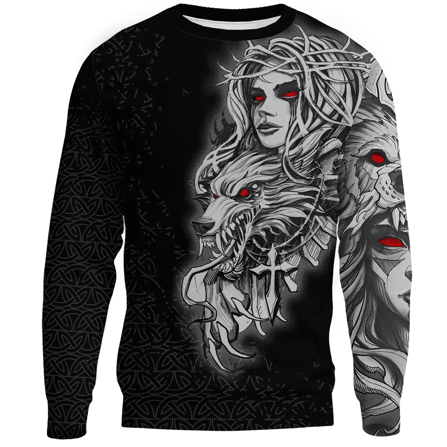 Clothing Valkyries And Wolf Sweatshirts